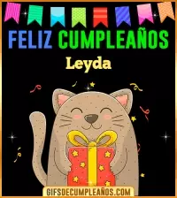 GIF Feliz Cumpleaños Leyda
